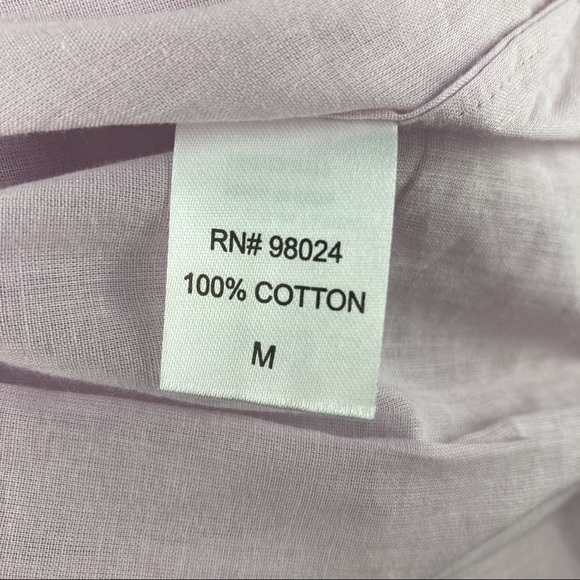 NWT House of Harlow 1960 dress Midi Women Size M Short Sleeve Ruffles Lavender - Picture 10 of 12